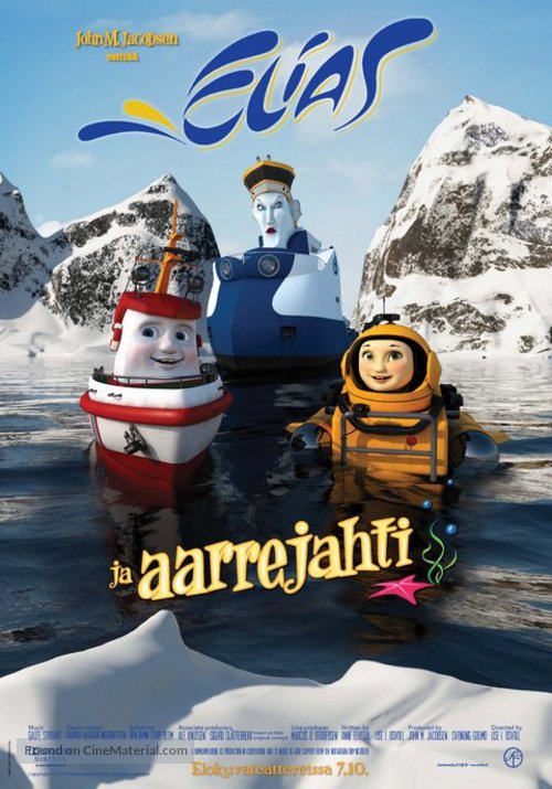 Elias en de schat van de zee - Finnish Movie Poster
