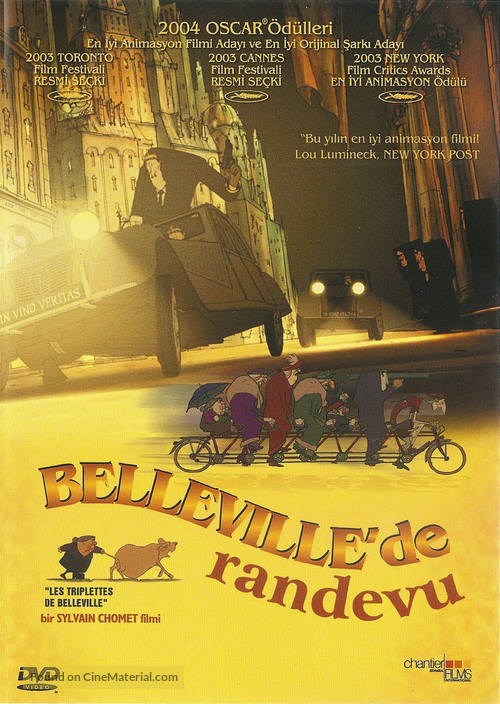 Les triplettes de Belleville - Turkish DVD movie cover