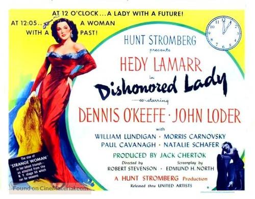 Dishonored Lady - Movie Poster