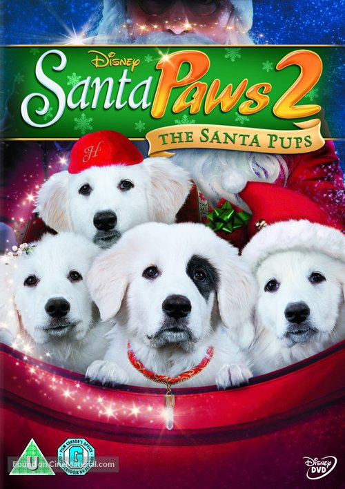 Santa Paws 2: The Santa Pups - British DVD movie cover