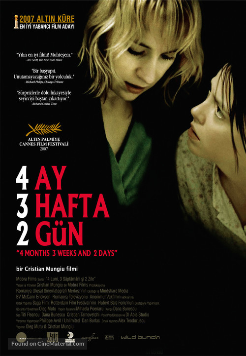 4 luni, 3 saptamini si 2 zile - Turkish Movie Poster