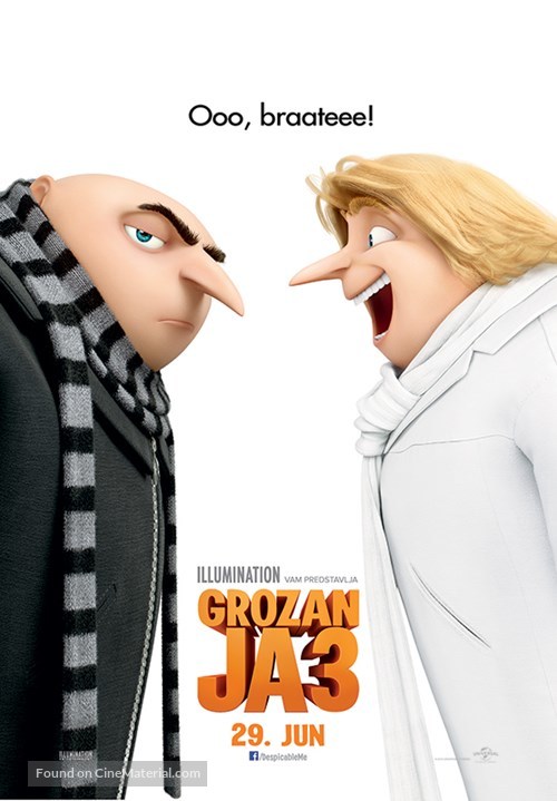 Despicable Me 3 - Serbian Movie Poster