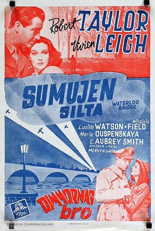 Waterloo Bridge - Finnish Movie Poster