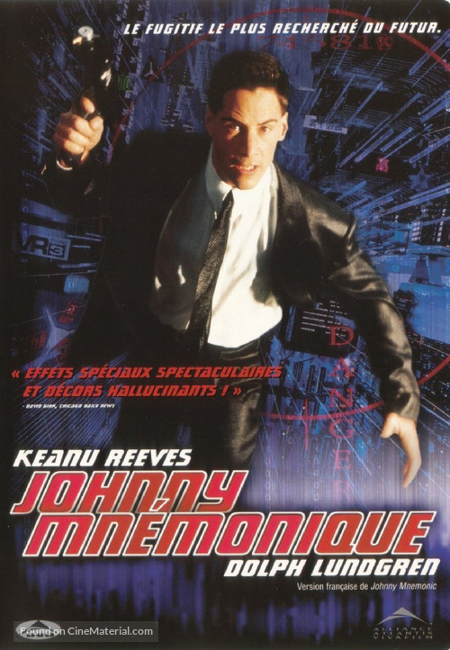 Johnny Mnemonic - Canadian DVD movie cover