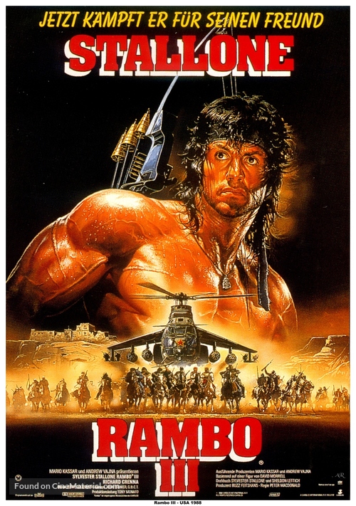 Rambo III - German Movie Poster