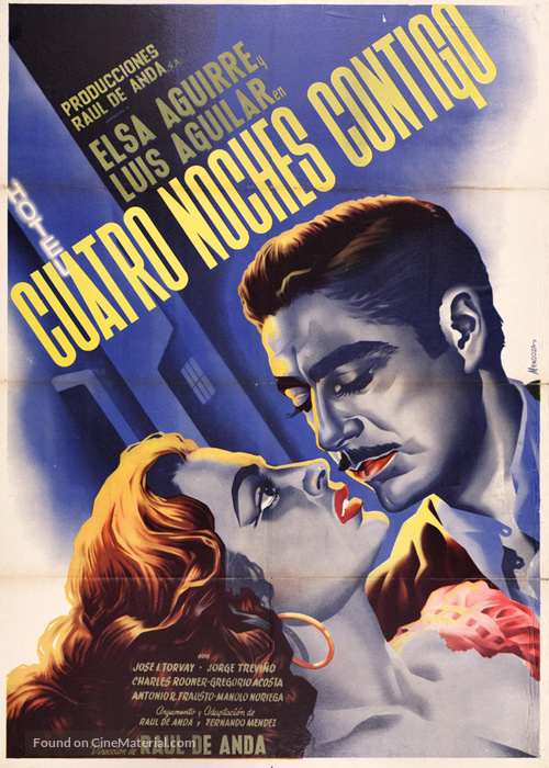 Cuatro noches contigo - Mexican Movie Poster