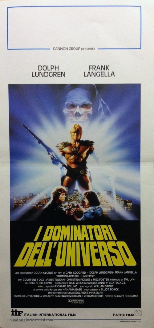 Masters Of The Universe - Italian Movie Poster
