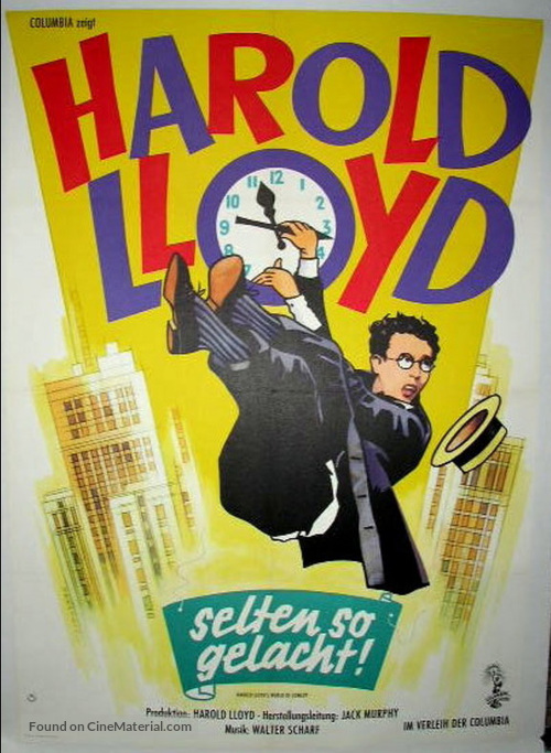 Safety Last! - German Movie Poster