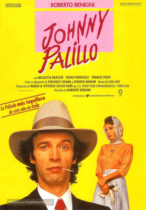 Johnny Stecchino - Spanish Movie Poster