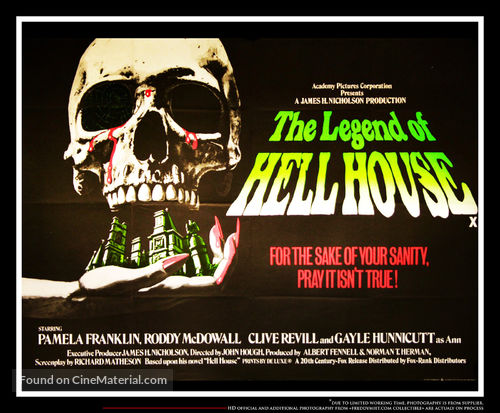 The Legend of Hell House - British Movie Poster