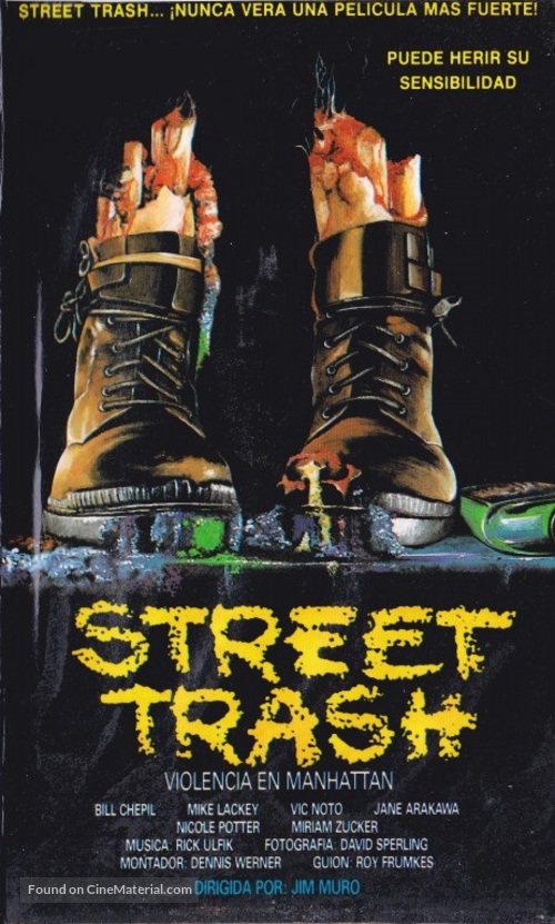 Street Trash - Spanish VHS movie cover