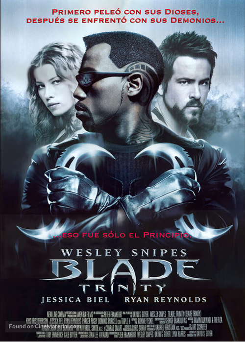 Blade: Trinity - Mexican Movie Poster