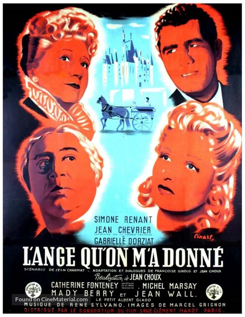 L&#039;ange qu&#039;on m&#039;a donn&eacute; - French Movie Poster