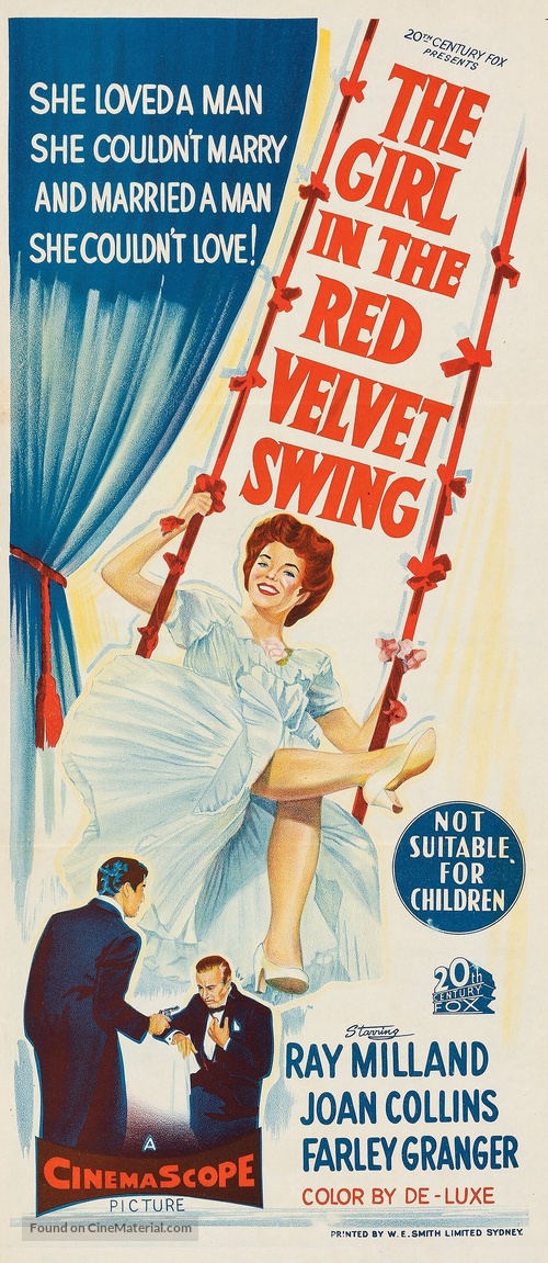 The Girl in the Red Velvet Swing - Australian Movie Poster