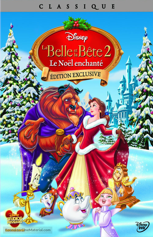 Beauty and the Beast: The Enchanted Christmas - French DVD movie cover