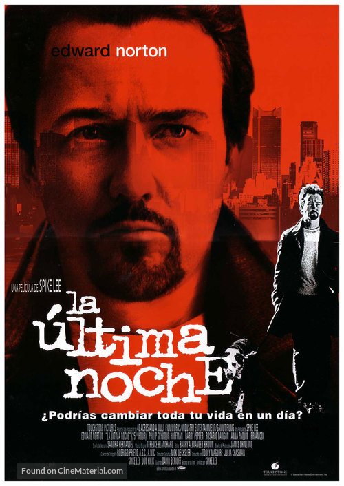 25th Hour - Spanish Movie Poster