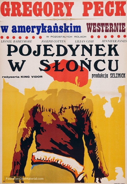 Duel in the Sun - Polish Movie Poster