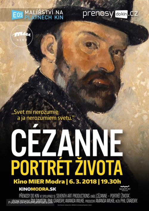 Exhibition on Screen: C&eacute;zanne - Portraits of a Life - Slovak Movie Poster