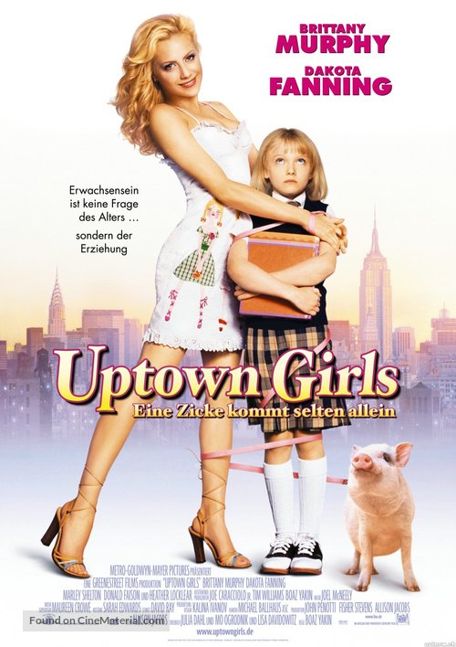 Uptown Girls - German Movie Poster