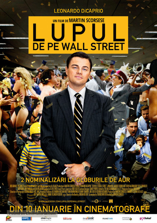 The Wolf of Wall Street - Romanian Movie Poster