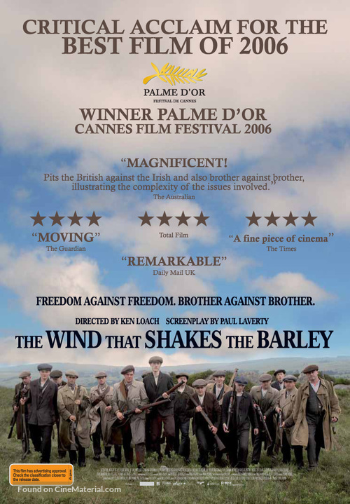 The Wind That Shakes the Barley - Australian Movie Poster