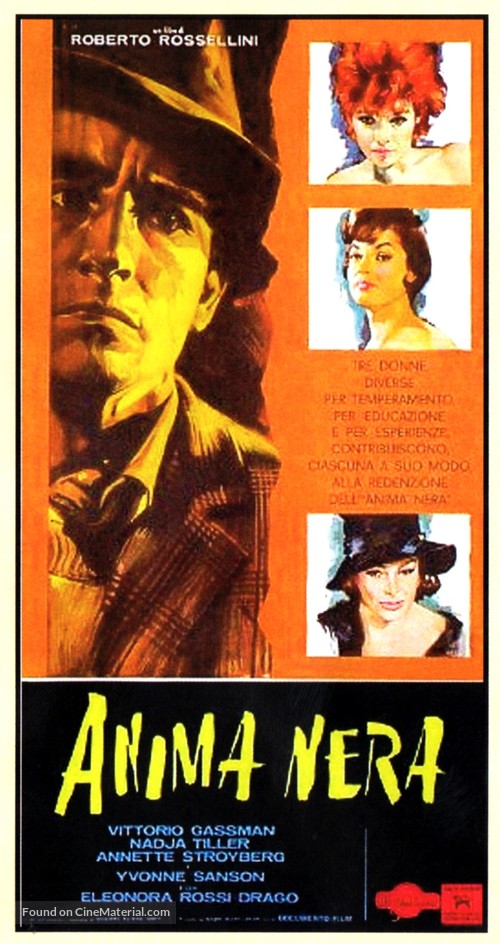 Anima nera - Italian Movie Poster