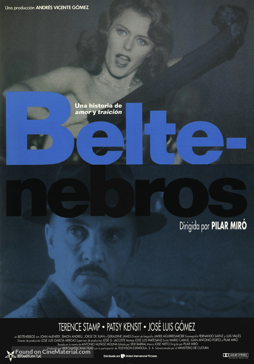 Beltenebros - Spanish Movie Poster