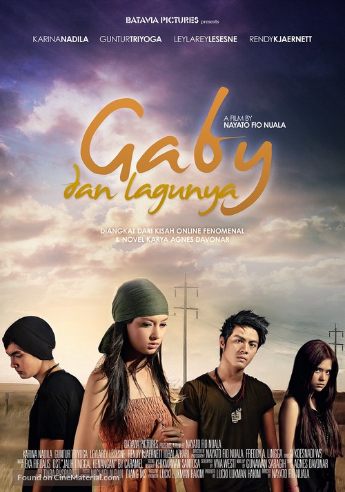 Gaby dan lagunya - Indonesian Movie Poster