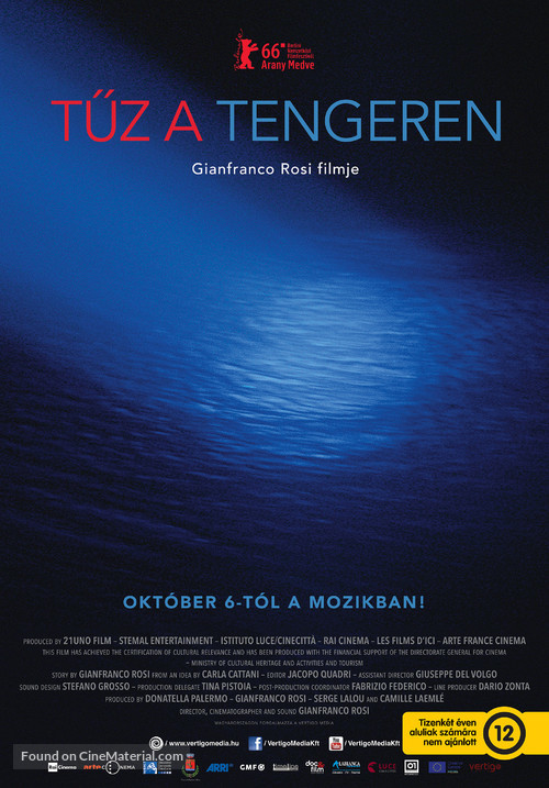 Fuocoammare - Hungarian Movie Poster