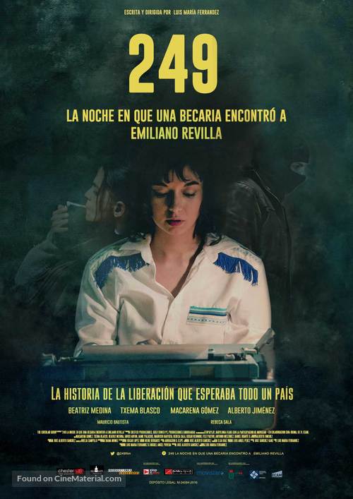 249. La noche en que una becaria encontr&oacute; a Emiliano Revilla - Spanish Movie Poster