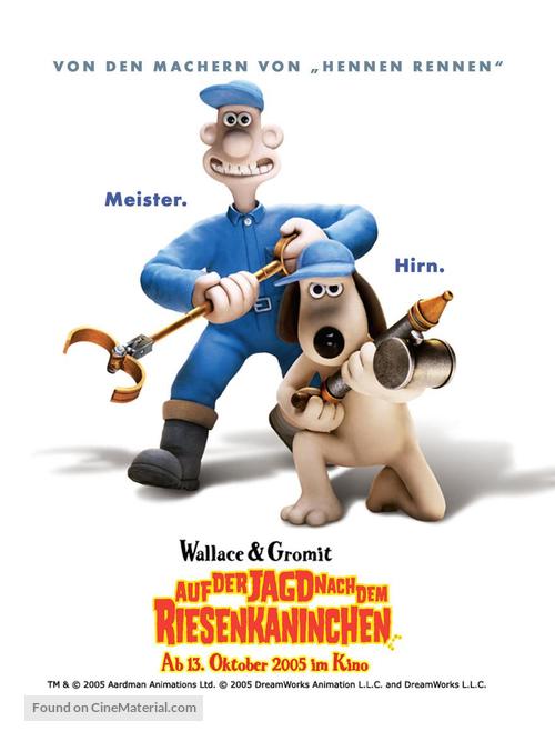 Wallace &amp; Gromit in The Curse of the Were-Rabbit - German Advance movie poster