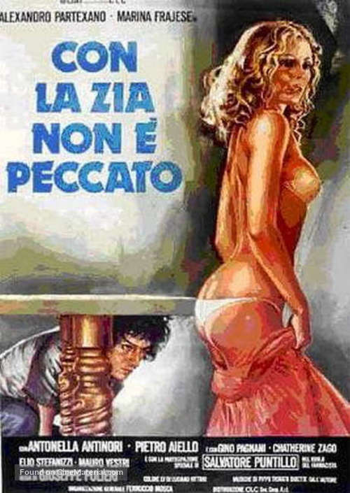 Con la zia non &egrave; peccato - Italian Movie Poster