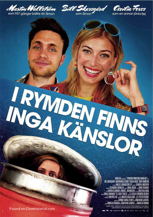 I rymden finns inga k&auml;nslor - Swedish Movie Poster