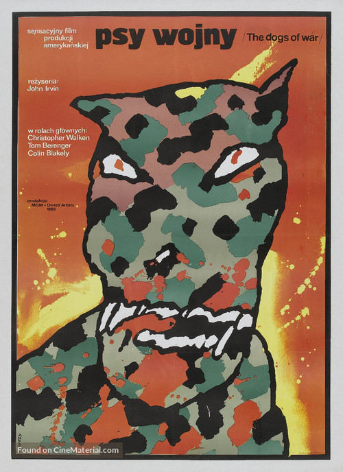 The Dogs of War - Polish Movie Poster