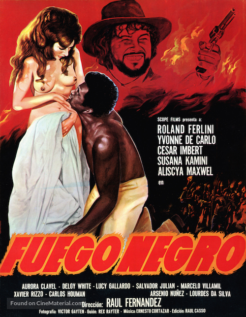 Fuego negro - Mexican Movie Poster