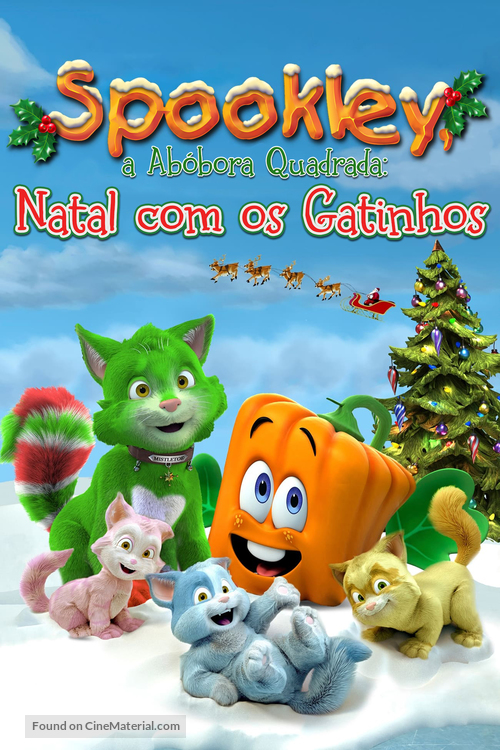 Spookley and the Christmas Kittens - Brazilian Movie Cover