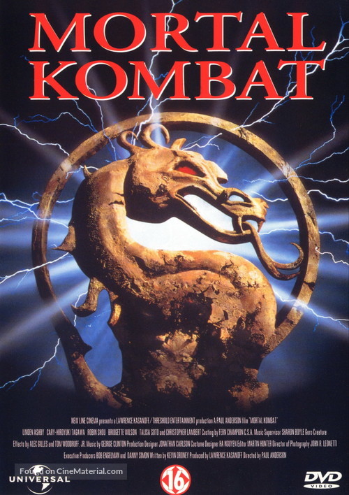 Mortal Kombat - Dutch DVD movie cover