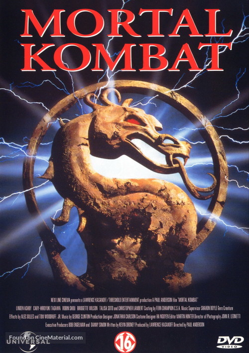 Mortal Kombat - Dutch DVD movie cover