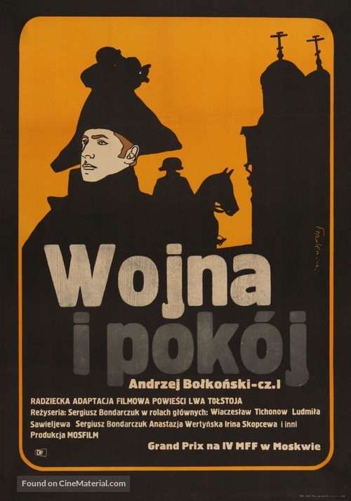 Voyna i mir I: Andrey Bolkonskiy - Polish Movie Poster