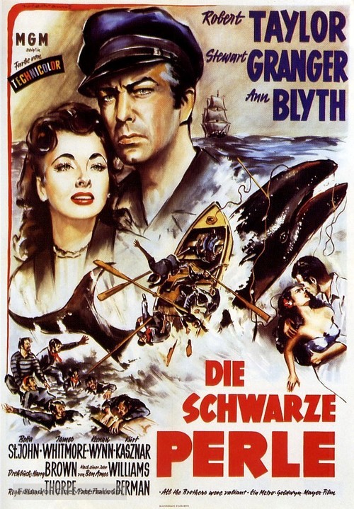 All the Brothers Were Valiant - German Movie Poster
