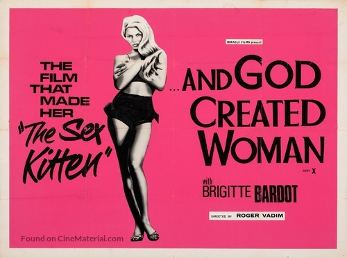 Et Dieu... cr&eacute;a la femme - British Movie Poster