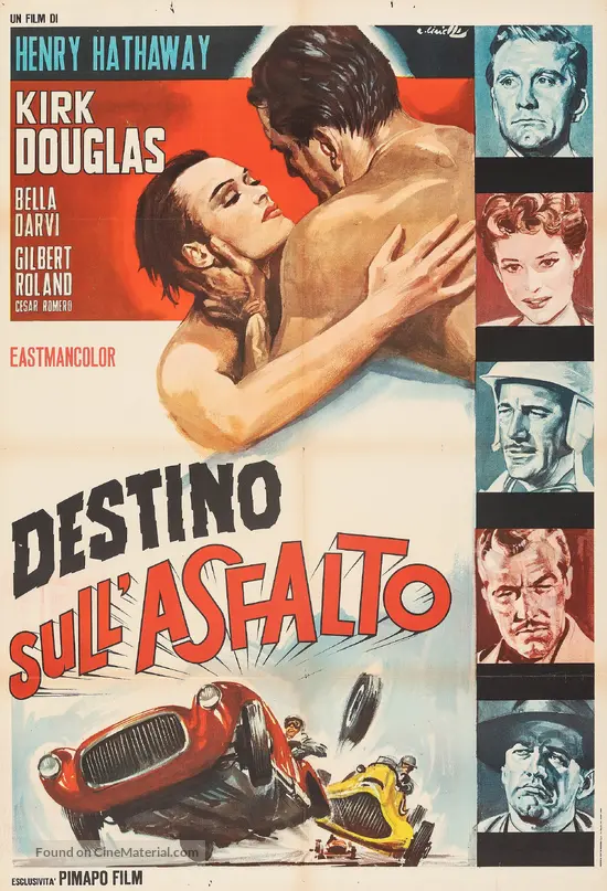 The Racers (1955) Italian movie poster