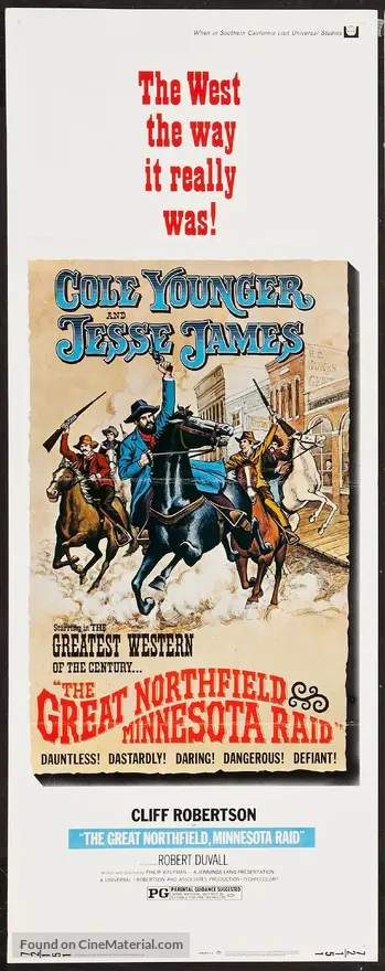 The Great Northfield Minnesota Raid 1972 Movie Poster The Great Northfield Minnesota Raid 1972 Movie Poster
