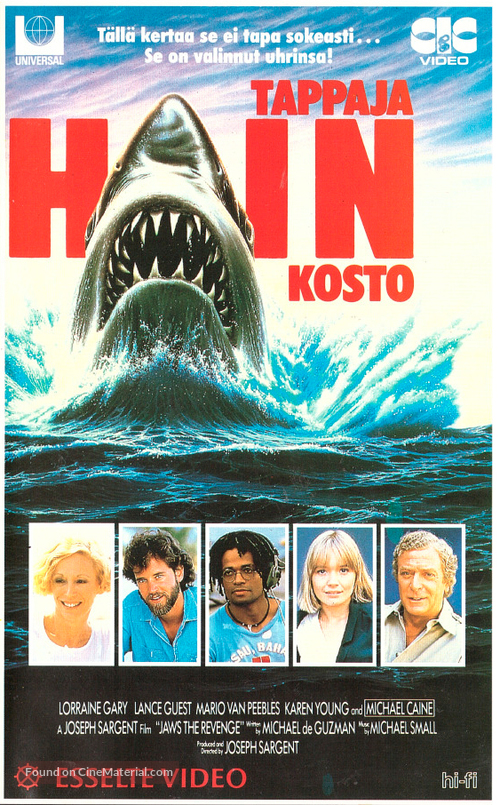Jaws: The Revenge - Finnish VHS movie cover