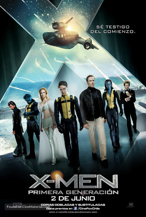 X-Men: First Class - Chilean Movie Poster
