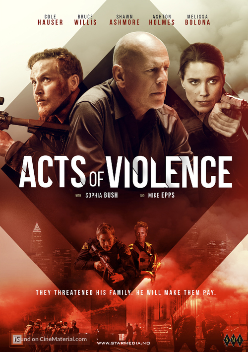 Acts of Violence - Norwegian DVD movie cover