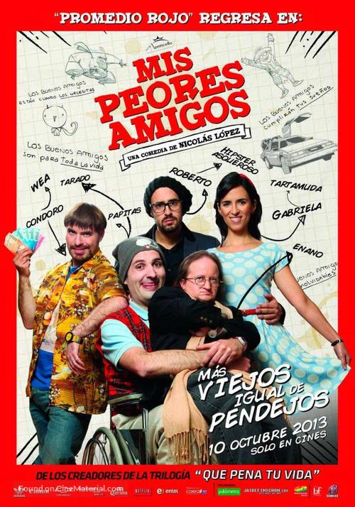 Mis peores amigos: Promedio rojo el regreso - Spanish Movie Poster