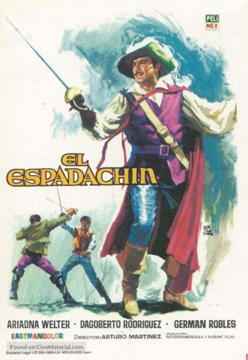 El Espadach&iacute;n - Mexican Movie Poster