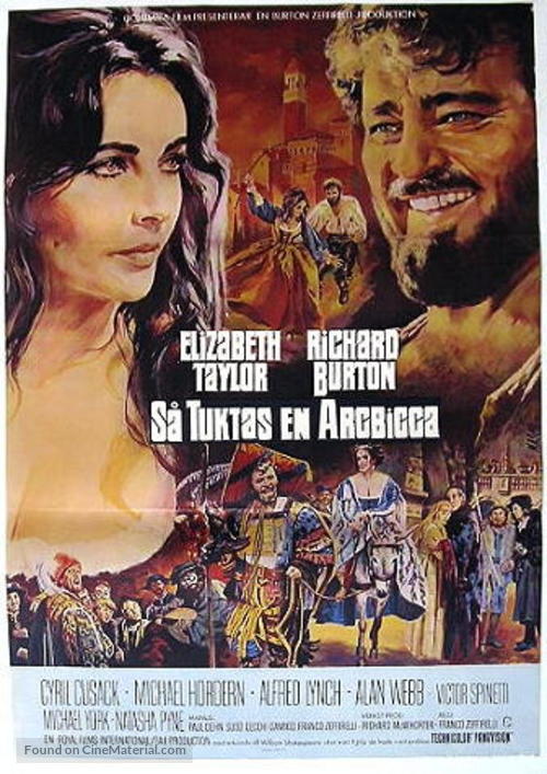 The Taming of the Shrew - Swedish Movie Poster