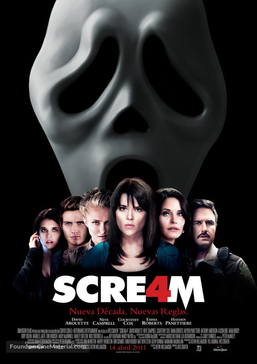 Scream 4 - Chilean Movie Poster